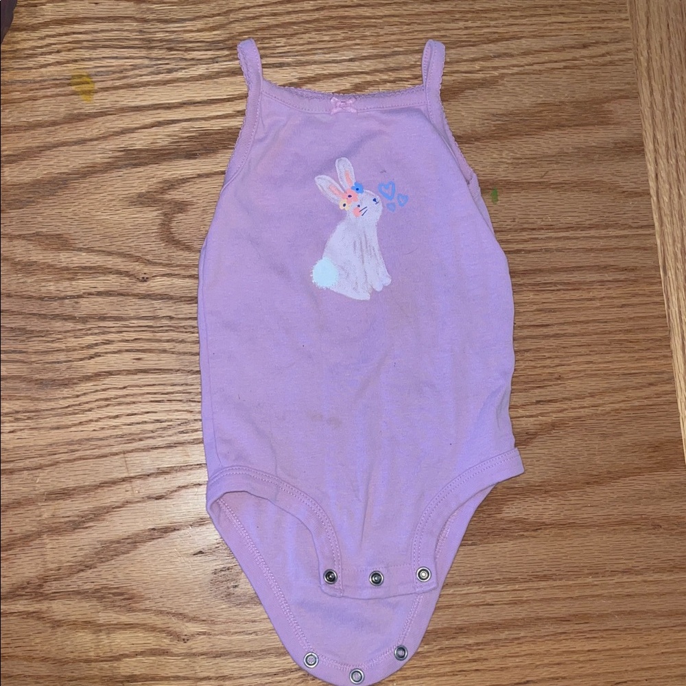 Carter's Lavender Bunny Bodysuit